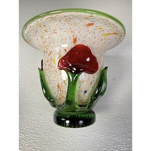 Vintage Italian Murano Style Art Glass Planter Vase